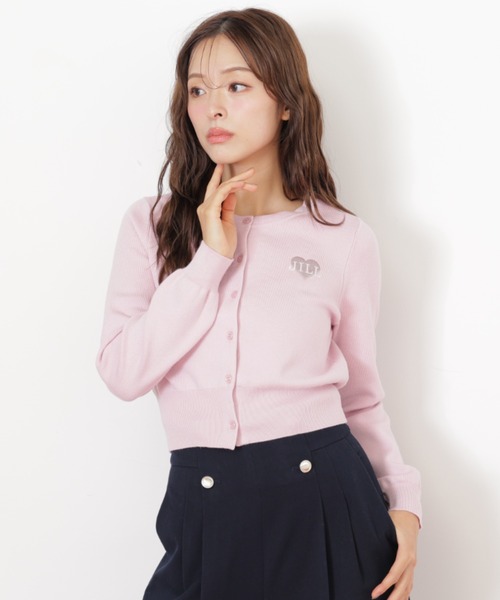 ◇ ハート刺繍カラーカーディガン（ニット/セーター）｜JILL by JILL