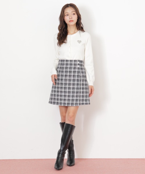 セール】◇ ハート刺繍カラーカーディガン（ニット/セーター）｜JILL