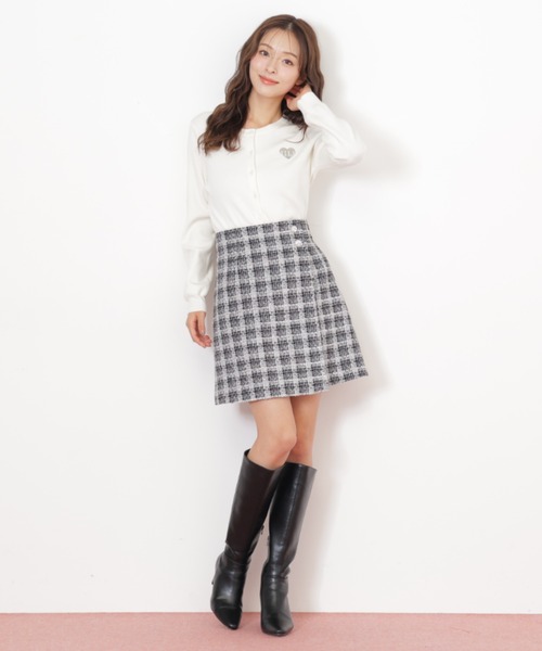 セール】◇ ハート刺繍カラーカーディガン（ニット/セーター）｜JILL