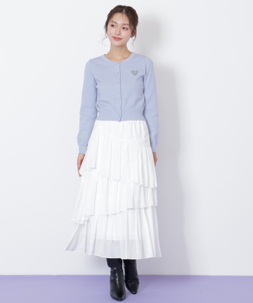 ◇ ハート刺繍カラーカーディガン（ニット/セーター）｜JILL by JILL