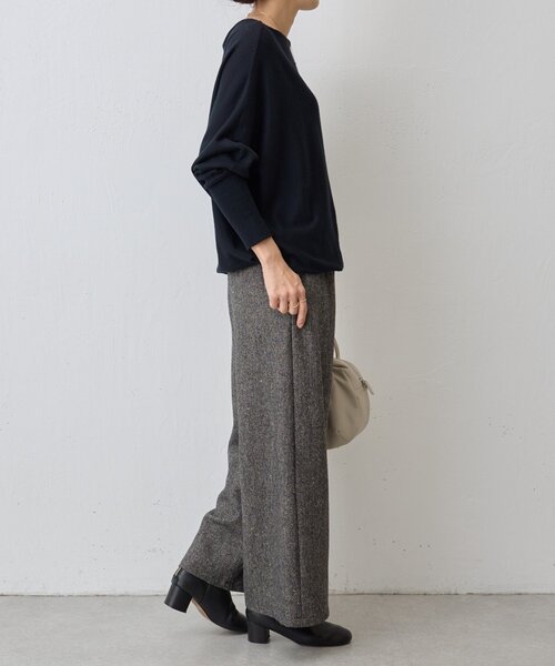 BEARDSLEY（ビアズリー）の「ウールドルマンニット（ニット/セーター・レディース・グレー/ブラック・FREE）」の9枚目の写真