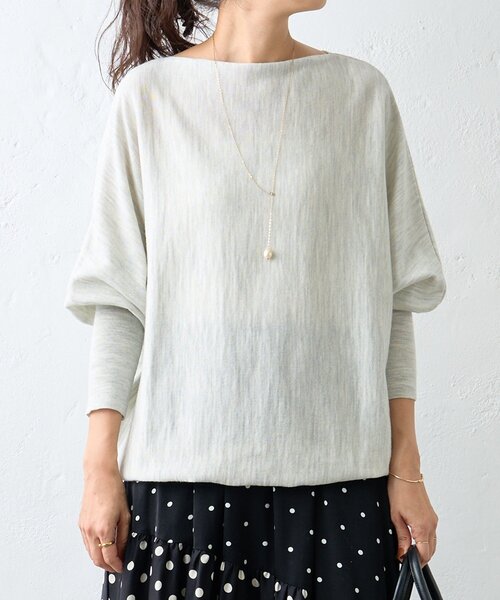 BEARDSLEY（ビアズリー）の「ウールドルマンニット（ニット/セーター・レディース・グレー/ブラック・FREE）」の3枚目の写真