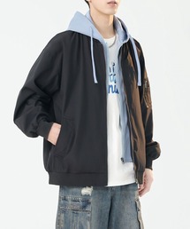 aimoha（アイモハ）の「撥水加工フード付きMA-1ジャケット/Water-repellent hooded MA-1 jacket（MA-1）」