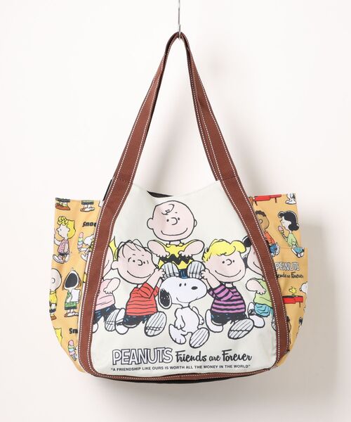 PEANUTS(ピーナッツ)の「PEANUTS バルーントート2(トートバッグ・レディース・ブラック/ブラウン/グリーン/イエロー/ネイビー/ホワイト系その他/ホワイト系その他2/ブラック系その他/イエロー× ブルー/ホワイト系その他3/グリーン系その他/ライトブルー/ブラック系その他2/ピンク/オレンジ/レッド/ライトベージュ/グリーン系その他2・FREE)」の18枚目の写真