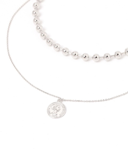 PAGEBOY（ページボーイ）の「２連コインネックレス（ネックレス・レディース・シルバー/ブラック・FREE）」の12枚目の写真