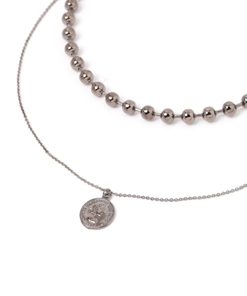 PAGEBOY（ページボーイ）の「２連コインネックレス（ネックレス・レディース・シルバー/ブラック・FREE）」の13枚目の写真