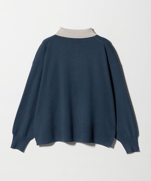 A DAY IN THE LIFE UNITED ARROWS(アデイインザライフユナイテッドアローズ)の「バイカラー ニットポロ <A DAY IN THE LIFE>(ニット/セーター・レディース・モカ/ロイヤルブルー/その他1・FREE)」の4枚目の写真