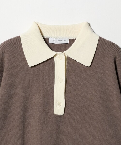 A DAY IN THE LIFE UNITED ARROWS(アデイインザライフユナイテッドアローズ)の「バイカラー ニットポロ <A DAY IN THE LIFE>(ニット/セーター・レディース・モカ/ロイヤルブルー/その他1・FREE)」の13枚目の写真