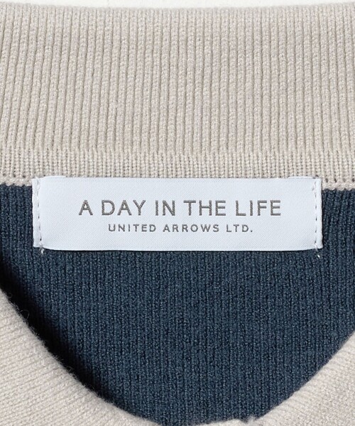 A DAY IN THE LIFE UNITED ARROWS(アデイインザライフユナイテッドアローズ)の「バイカラー ニットポロ <A DAY IN THE LIFE>(ニット/セーター・レディース・モカ/ロイヤルブルー/その他1・FREE)」の15枚目の写真