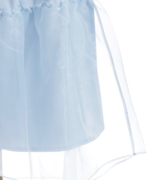 axes femme POETIQUE（アクシーズファムポエティック）の「レース×チュールイレヘムスカート（スカート・レディース・サックスブルー/ピンク/ホワイト・MEDIUM）」の9枚目の写真