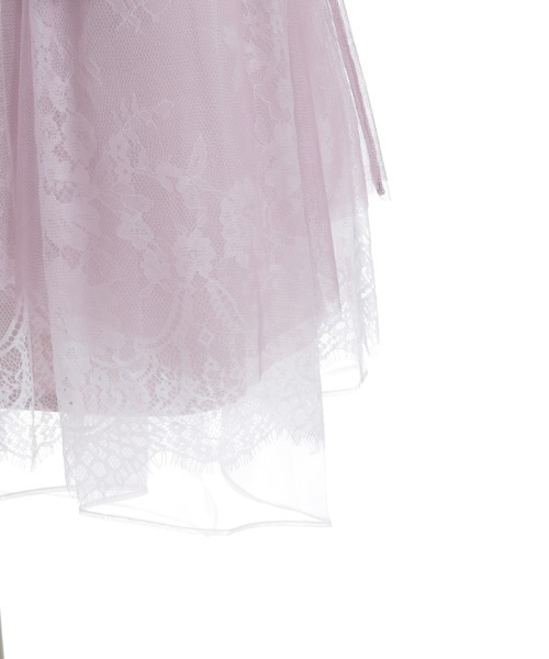 axes femme POETIQUE（アクシーズファムポエティック）の「レース×チュールイレヘムスカート（スカート・レディース・サックスブルー/ピンク/ホワイト・MEDIUM）」の14枚目の写真