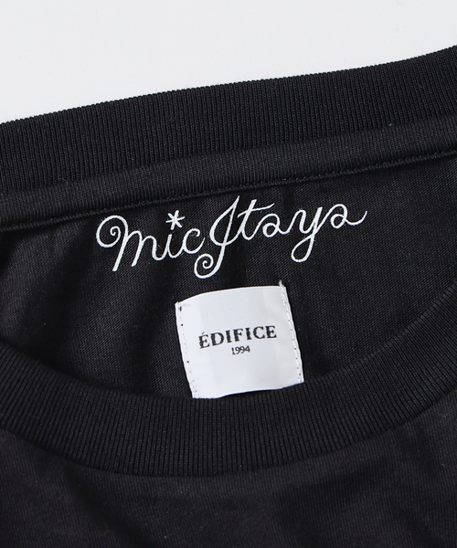 EDIFICE(エディフィス)の「Mic Itaya(ミック・イタヤ) 別注 アート プリント ロング Tシャツ(Tシャツ/カットソー・メンズ・ホワイト/カーキ/ブラック/ベージュ・LARGE/MEDIUM)」の12枚目の写真