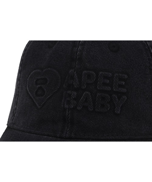 A BATHING APE（アベイシングエイプ）の「DENIM BASEBALL CAP #3（キャップ・レディース・ブラック・FREE）」の4枚目の写真