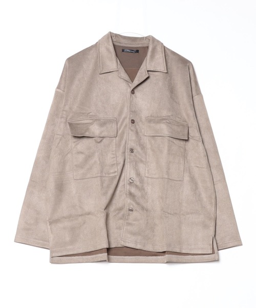 ARCHIVER（アーカイバ）の「【RES】ｽｴｰﾄﾞﾀﾞﾝﾎﾞｰﾙBIGｵｰﾌﾟﾝｶﾗｰJK（シャツ/ブラウス・メンズ・ブルー/ブラック系/グレー/ブラウン・LARGE/MEDIUM）」の3枚目の写真