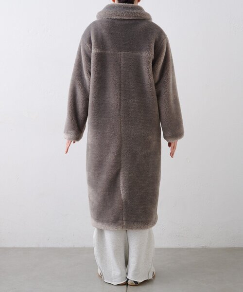WILLOW（ウィロー）の「【willow】ベアボアロングコート（その他アウター・レディース・ブラウン/グレー・ONE SIZE）」の10枚目の写真