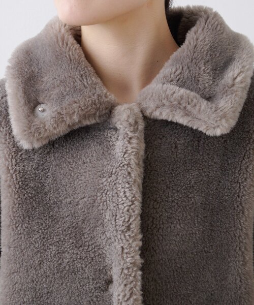 WILLOW（ウィロー）の「【willow】ベアボアロングコート（その他アウター・レディース・ブラウン/グレー・ONE SIZE）」の13枚目の写真