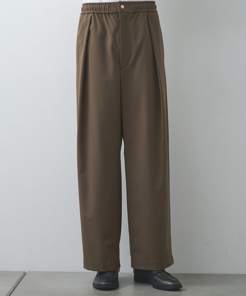 CULLNI】別注 Wool Wide Pants/別注 ウールワイドパンツ（スラックス