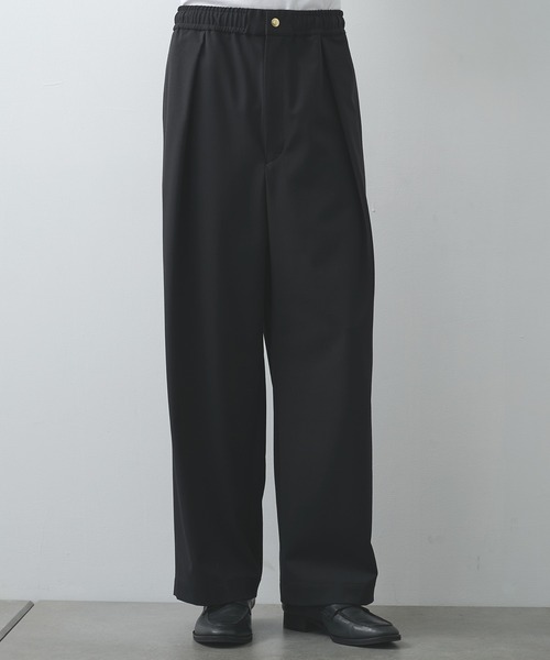 CULLNI】別注 Wool Wide Pants/別注 ウールワイドパンツ（スラックス