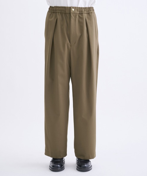 CULLNI（クルニ）の「【CULLNI】別注 Wool Wide Pants/別注 ウールワイドパンツ（スラックス・メンズ・ブラック/ベージュ/ネイビー/カーキ・1/2）」の11枚目の写真