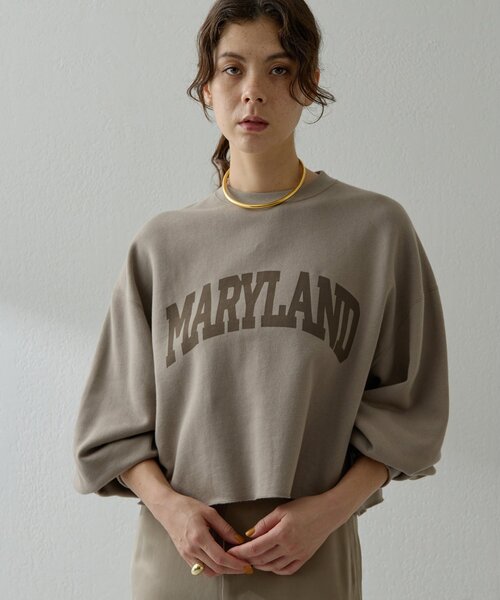 ウィムガゼット　裏毛プルオーバー新品 ウィムガゼット 裏毛プルオーバー新品 ヴィンテージ加工裏毛プル