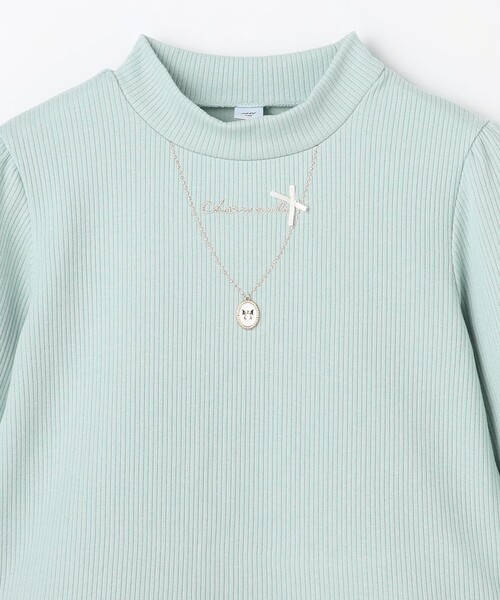 ANY(エニィ)の「裏起毛 ネックレス トレーナー(スウェット・キッズ・ネイビー系/ライトグリーン系/ホワイト系・140/160/150)」の19枚目の写真