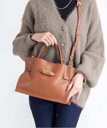 VIOLAd'ORO（ヴィオラドーロ）の「【VIOLAd'ORO/ヴィオラドーロ】イタリアンWフェイスレザー ハンドバッグ TRERO Mサイズ（ショルダーバッグ）」