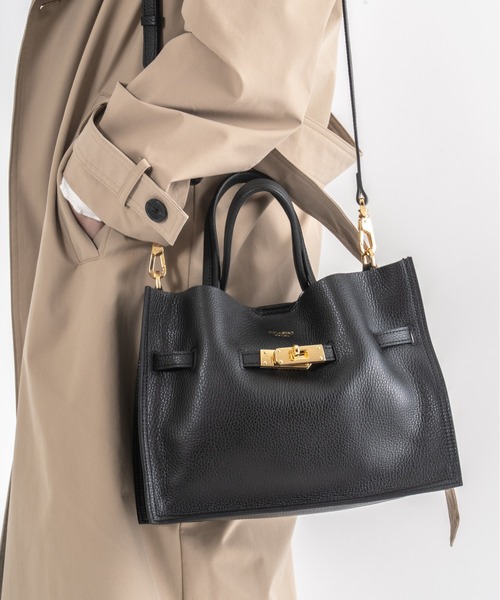 VIOLAd'ORO(ヴィオラドーロ)の「【VIOLAd'ORO/ヴィオラドーロ】イタリアンWフェイスレザー ハンドバッグ TRERO Mサイズ(ショルダーバッグ・レディース・ブラック/ベージュ系その他/ブラウン/グレー系その他・FREE)」の1枚目の写真