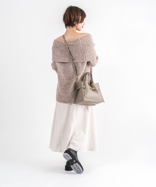 VIOLAd'ORO(ヴィオラドーロ)の「【VIOLAd'ORO/ヴィオラドーロ】イタリアンWフェイスレザー ハンドバッグ TRERO Mサイズ(ショルダーバッグ・レディース・ブラック/ベージュ系その他/ブラウン/グレー系その他・FREE)」の21枚目の写真