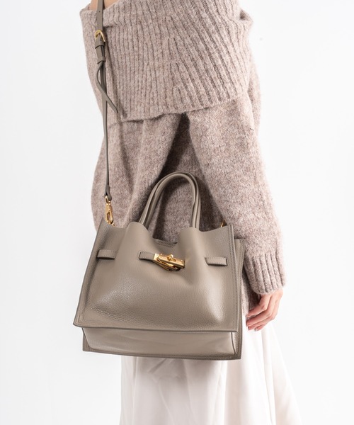 VIOLAd'ORO(ヴィオラドーロ)の「【VIOLAd'ORO/ヴィオラドーロ】イタリアンWフェイスレザー ハンドバッグ TRERO Mサイズ(ショルダーバッグ・レディース・ブラック/ベージュ系その他/ブラウン/グレー系その他・FREE)」の15枚目の写真