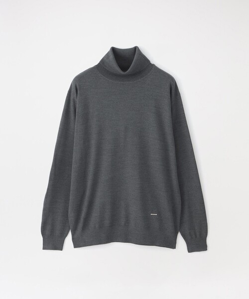 LOVELESS（ラブレス）の「ハイゲージウォッシャブルタートル（ニット/セーター・メンズ・グレー系その他2/オフホワイト/ブラウン系その他5/ブラック・M/S/L）」の3枚目の写真