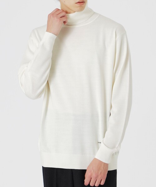 LOVELESS（ラブレス）の「ハイゲージウォッシャブルタートル（ニット/セーター・メンズ・グレー系その他2/オフホワイト/ブラウン系その他5/ブラック・M/S/L）」の5枚目の写真