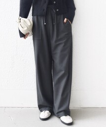 SHIPS | 〈手洗い可能〉両面起毛 ポケット デザイン ドロスト パンツ(その他パンツ)