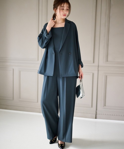 RANAN（ラナン）の「【2点セット】洗える/防シワ　オールインワンドレスセットアップ（パンツドレス・レディース・グレー/ブラック・LL/L/M/S）」の22枚目の写真