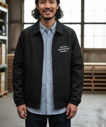 WESTERN HYDRODYNAMIC RESEARCH（ウェスタンハイドロダイナミックリサーチ）の「【Western Hydrodynamic Research/ウェスタン ハイドロダイナミック リサーチ】WORK JACKET　ジャケット　ブルゾン　ワンポイント　ブランドロゴ　刺繍（ブルゾン）」
