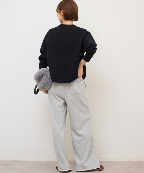 JOURNAL STANDARD relume(ジャーナルスタンダード レリューム)の「ダブルニットメタルボタンカーディガン(カーディガン/ボレロ・レディース・チャコールグレー/ブラック・FREE)」の6枚目の写真