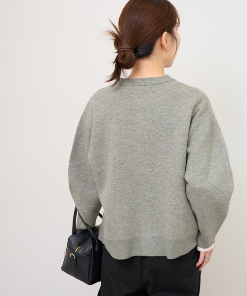 JOURNAL STANDARD relume(ジャーナルスタンダード レリューム)の「ダブルニットメタルボタンカーディガン(カーディガン/ボレロ・レディース・チャコールグレー/ブラック・FREE)」の19枚目の写真