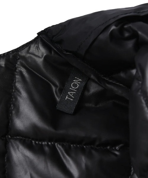 TAION(タイオン)の「TAION/タイオン/CREW NECK LONG DOWN JKT(ダウンジャケット/コート・レディース・オフホワイト/ブラック・S/M/L)」の5枚目の写真