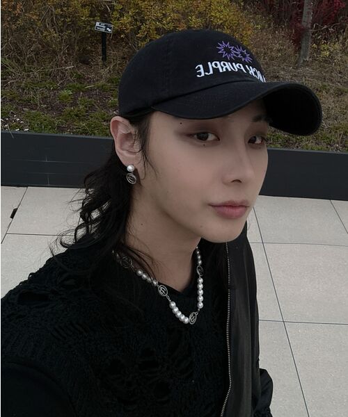 BLACKPURPLE(ブラックパープル)の「Stellar Ball Cap - Black(キャップ・メンズ・ブラック・FREE)」の8枚目の写真