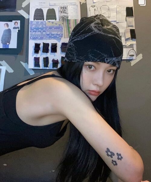 FLAREUP（フレアアップ）の「Chaos Knit Beanie (FL-715)（ニットキャップ/ビーニー・レディース・ブラック・FREE）」の6枚目の写真