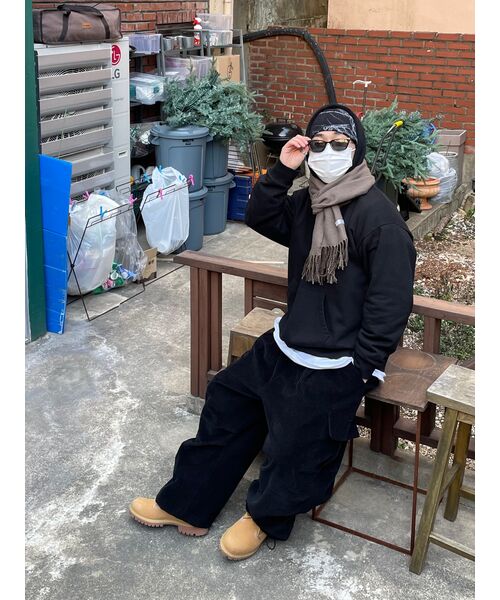 FLAREUP（フレアアップ）の「Chaos Knit Beanie (FL-715)（ニットキャップ/ビーニー・レディース・ブラック・FREE）」の12枚目の写真