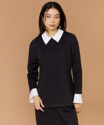 INED | ダンボールニット ペプラムブラウス【セットアップ対応】(シャツ/ブラウス)