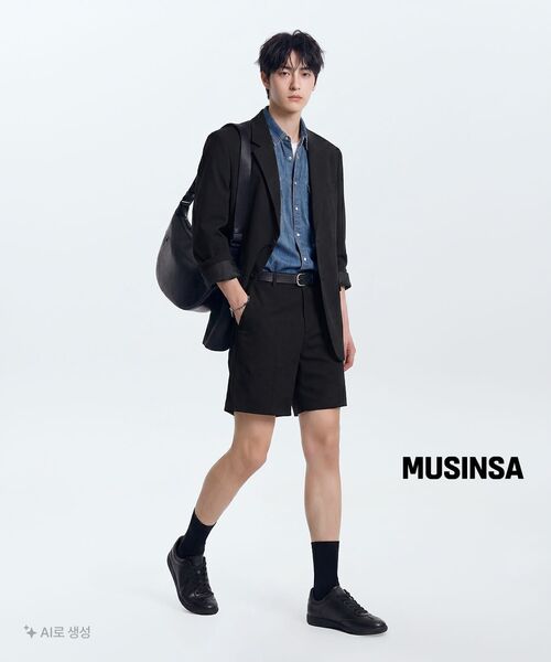 MUSINSA STANDARD（ムシンサスタンダード）の「クラシックトレーナースニーカー[ブラック]（スニーカー・レディース・その他・29cm/26cm/26.5cm/27cm/27.5cm/28cm/28.5cm/23cm/23.5cm/24cm/24.5cm/25cm/25.5cm）」の3枚目の写真
