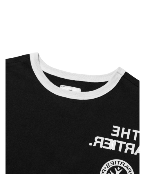 PUNCH DRUNK PARTIES(パンチドランクパーティーズ)の「The Partier Ringer Tee (BLACK)(Tシャツ/カットソー・メンズ・その他・1/2)」の3枚目の写真