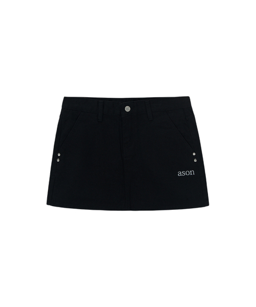 ASON（アズオン）の「POG SKIRT / BLACK（スカート・レディース・その他・SMALL/MEDIUM）」の2枚目の写真