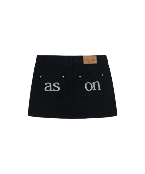 ASON（アズオン）の「POG SKIRT / BLACK（スカート・レディース・その他・SMALL/MEDIUM）」の3枚目の写真