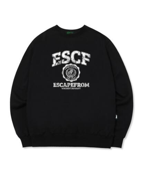 ESCAPEFROM（エスケープフロム）の「ホワイトベイトリロゴスウェットブラック（スウェット・レディース・その他・MEDIUM/LARGE）」の2枚目の写真