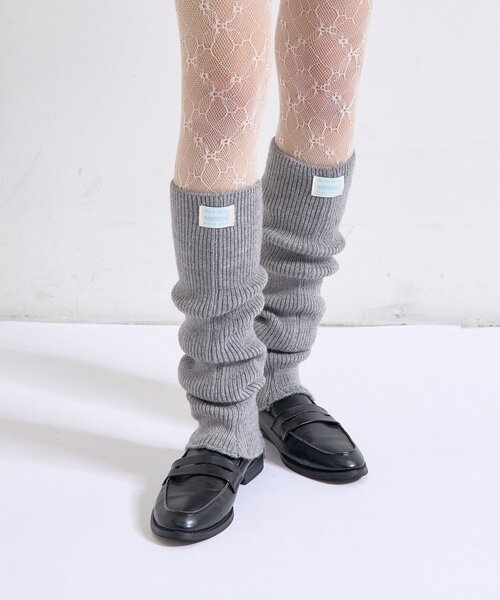 mystic（ミスティック）の「ニットレッグウォーマー（ソックス/靴下・レディース・グレー/オフホワイト・FREE）」の9枚目の写真