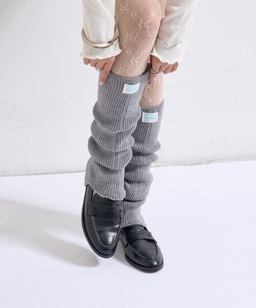 mystic（ミスティック）の「ニットレッグウォーマー（ソックス/靴下・レディース・グレー/オフホワイト・FREE）」の10枚目の写真