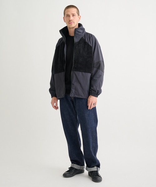 WHITE MOUNTAINEERING(ホワイトマウンテニアリング)の「【White Mountaineering / ホワイトマウンテニアリング】別注BLK FLEECE BLOUSON(ブルゾン・メンズ・ブラック・0/1/2/3)」の4枚目の写真
