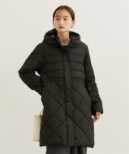 nissen（ニッセン）の「キルトＭＩＸファイバーダウンコート（ダウンジャケット/コート・レディース・ネイビー/チャコール/ブラック・M/L/LL）」の13枚目の写真